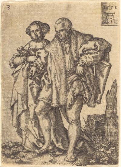 Táncoló pár alkotó: Heinrich Aldegrever