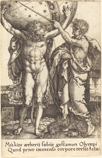 Herkules és Atlasz alkotó: Heinrich Aldegrever