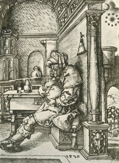 Jacob meditál József álmairól, 1532, 1908. alkotó: Heinrich Aldegrever