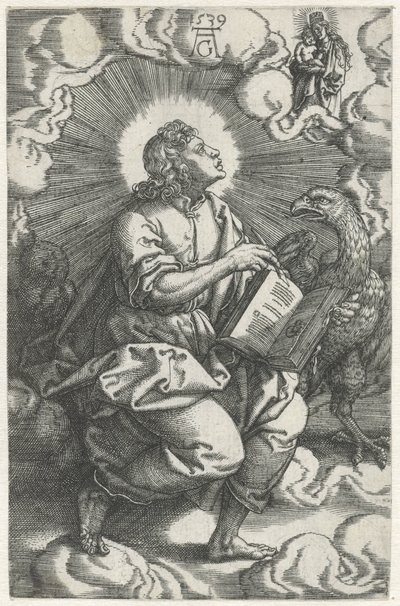 Johannes Négy evangélista (sorozat címe) alkotó: Heinrich Aldegrever