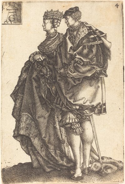 Nagy esküvői táncosok, 1538. alkotó: Heinrich Aldegrever