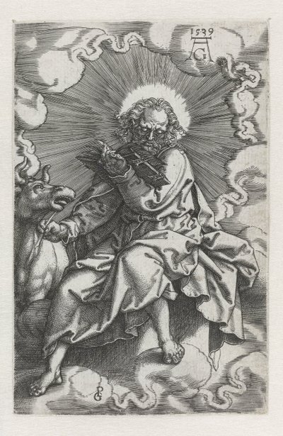 Luke Négy evangélista (sorozat címe) alkotó: Heinrich Aldegrever