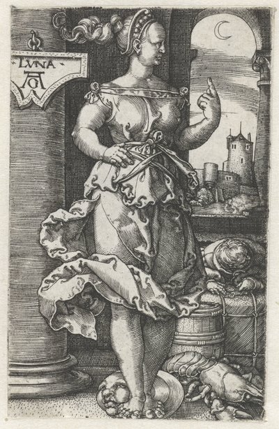 Luna (cím a tárgyon) alkotó: Heinrich Aldegrever