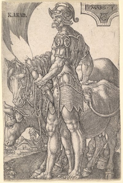 Mars, A hét bolygóból, 1533. alkotó: Heinrich Aldegrever