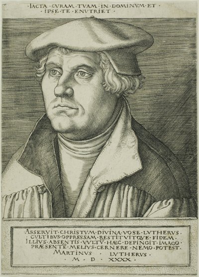 Luther Márton alkotó: Heinrich Aldegrever