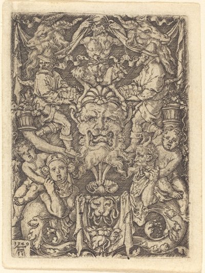 Dísz maszkkal alkotó: Heinrich Aldegrever