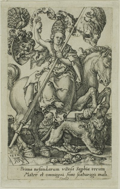 Büszkeség, a Vicestől alkotó: Heinrich Aldegrever