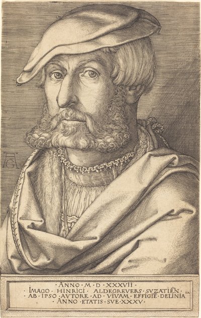Önarckép alkotó: Heinrich Aldegrever
