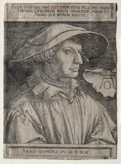 Önarckép, 1530. alkotó: Heinrich Aldegrever