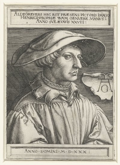 Önarckép alkotó: Heinrich Aldegrever