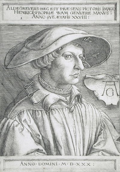 Önarckép alkotó: Heinrich Aldegrever