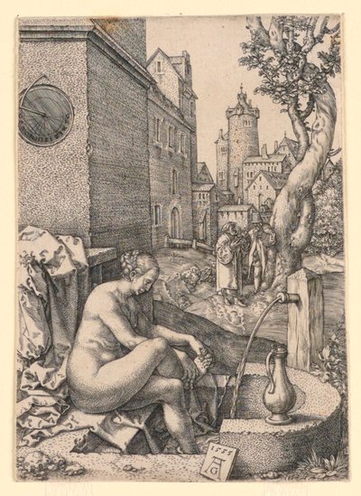 Susanna és a vének alkotó: Heinrich Aldegrever