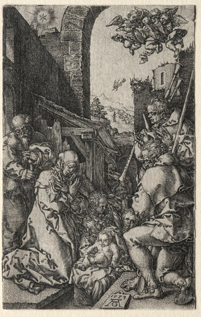 A Pásztorok imádata alkotó: Heinrich Aldegrever