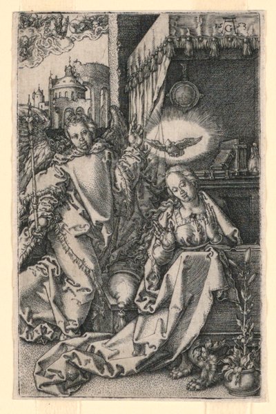 Az Angyali üdvözlet alkotó: Heinrich Aldegrever