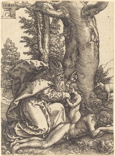 Éva teremtése alkotó: Heinrich Aldegrever