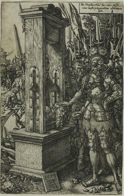 Titus Manlius lefejezte fiát alkotó: Heinrich Aldegrever