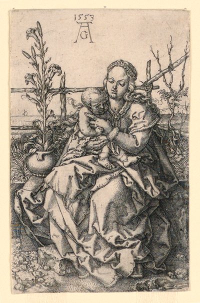 Szűz és Gyermek alkotó: Heinrich Aldegrever