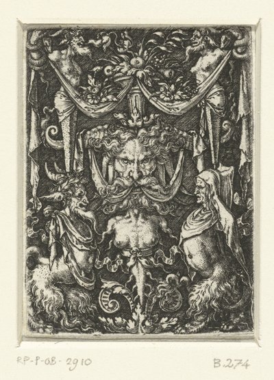 Felületi díszítés groteszkekkel alkotó: Heinrich Aldegrever