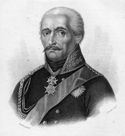 Gebhard Leberecht von Blücher tábornok, Adam Smith metszet (metszet) alkotó: Heinrich Anton Dahling