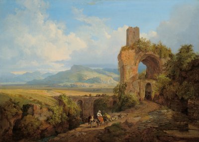 Campagna táj alkotó: Heinrich Burkel