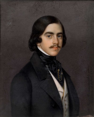 Mihail Alekszandrovics Bakunyin portréja 1814-1876, 1841. alkotó: Heinrich Ferdinand Grünewald