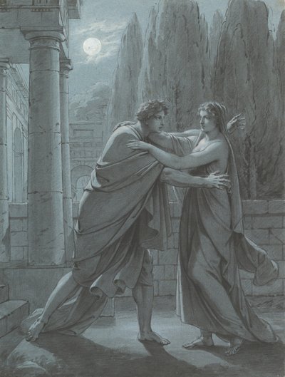 Lais Taking Aristipp by Surprise, kb. 1801. alkotó: Heinrich Friedrich Füger