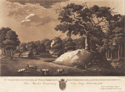 Niels Ebbesen Nørreriis kastélyának jelenlegi maradványai. E Storch rész. alkotó: Heinrich Grosch