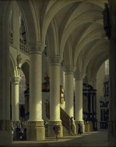 A templom a St. Sablon Brüsszelben alkotó: Heinrich Hansen