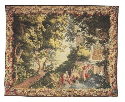 Egy brüsszeli mitológiai kárpit a Diana & Callisto sorozatából, c. 1680-1710 alkotó: Heinrich II Reydams