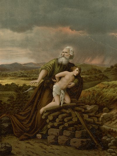 Ábrahams áldozat alkotó: Heinrich Jenny