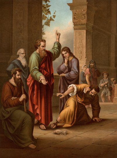 Ananias és Sapphira alkotó: Heinrich Jenny