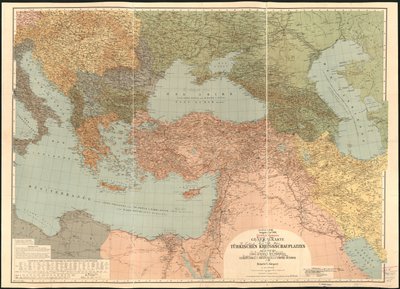 A török hadszíntér általános térképe - a Carte Generale des Provinces Europeennes et Asiatiques de L