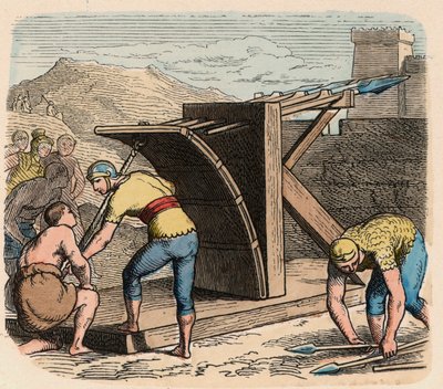 Az ókori Róma: Fegyverzet, Ballista, ostrom alatt használt gép alkotó: Heinrich Leutemann