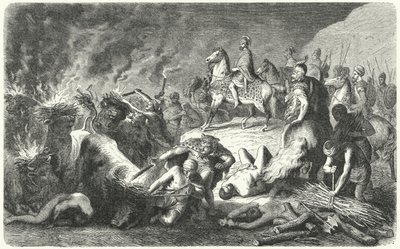 Hannibál Casilinum ostrománál, ie 216-215 (metszet) alkotó: Heinrich Leutemann