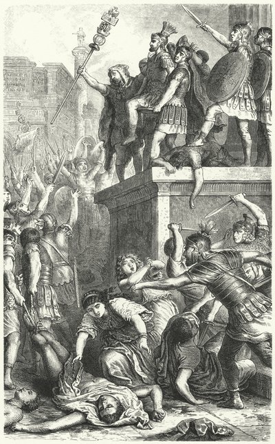 A Praetorianus gárda felkelése az ókori Rómában alkotó: Heinrich Leutemann
