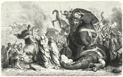 Az asculumi csata, ie 279 (metszet) alkotó: Heinrich Leutemann