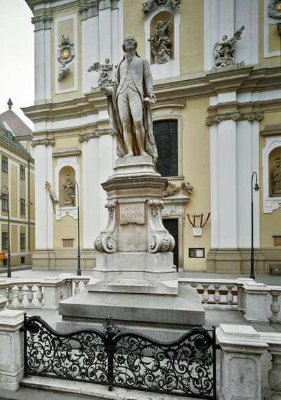 Franz Joseph Haydn (1732-1809) osztrák zeneszerző emlékműve, Heinrich Nitter (1844-1892) 1887 Bécs, Ausztria alkotó: Heinrich Natter