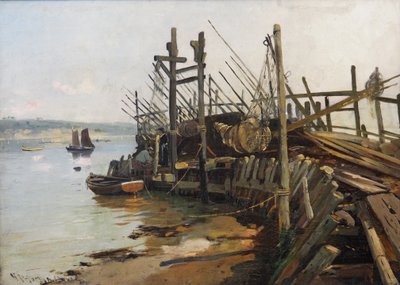 Leszállás a Flensburg-fjordnál alkotó: Heinrich Petersen-Angeln