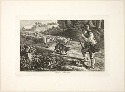 Árkádiai juhászfiú és juhnyája alkotó: Heinrich Reinhold