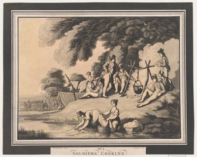 Katonák főzése, 1798. április 1. alkotó: Heinrich Schutz