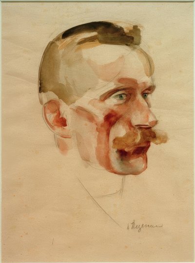 Wilhelm Werner portréja, 1926 körül alkotó: Heinrich Stegemann
