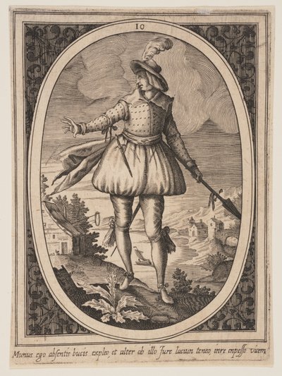 10. tábla a Military Figures (Katonai figurák) című kiadványból alkotó: Heinrich Ulrich