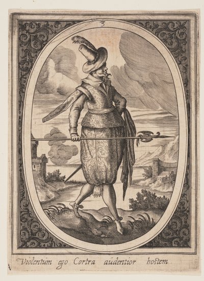 3. tábla a Military Figures (Katonai figurák) című kiadványból alkotó: Heinrich Ulrich