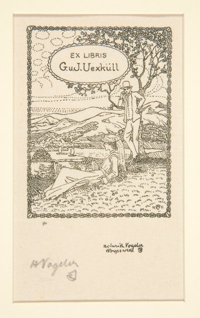 Könyvtáblák alkotó: Heinrich Vogeler