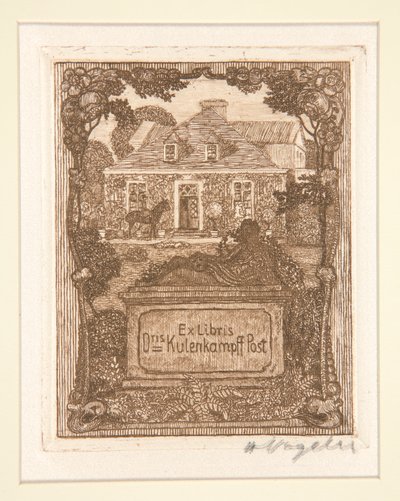 Könyvtáblák alkotó: Heinrich Vogeler