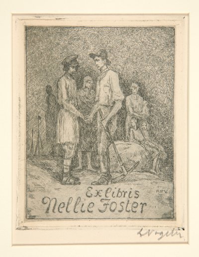 Könyvtáblák alkotó: Heinrich Vogeler