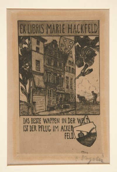Könyvtáblák alkotó: Heinrich Vogeler