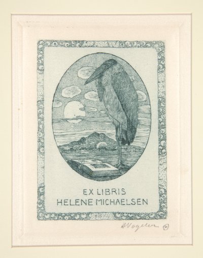 Könyvtáblák alkotó: Heinrich Vogeler