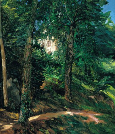 A kastély Lichtenbergben az Odenwaldban alkotó: Heinrich Wilhelm Trübner