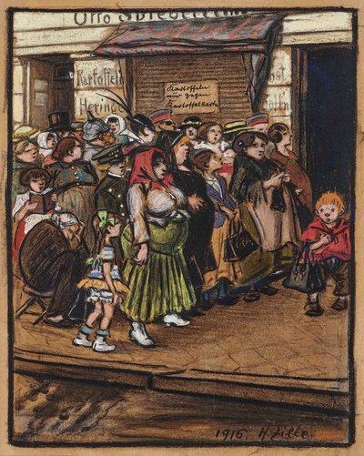 Burgonyasor, 1916. alkotó: Heinrich Zille